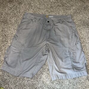 Carhartt Force Relaxed Fit Ripstop Cargo‎ Work Shorts Gray 38